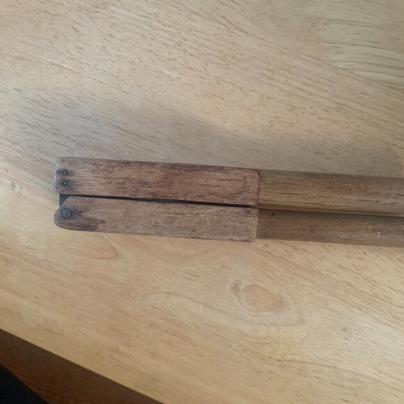 Vintage Antique Wooden Lemon press Juicer Squeezer kitchen primitive old wood - Picture 7 of 16